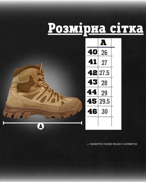 Демісезонні тактичні черевики Live Bait Койот (нубук / сітка), розмір 40 25914 фото