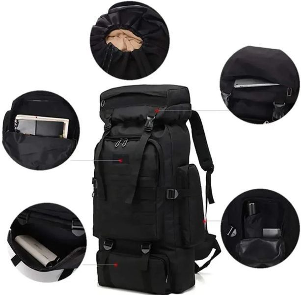 Тактичний армійський рюкзак 70 л (Оксфорд 600D, система MOLLE) TAC-RUCK-70L фото